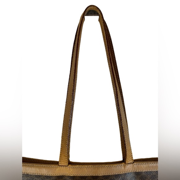 CELINE Vintage Macadam PVC Shoulder Tote Bag Auth/M14 Brown Monogram Two Handles - Picture 8 of 14